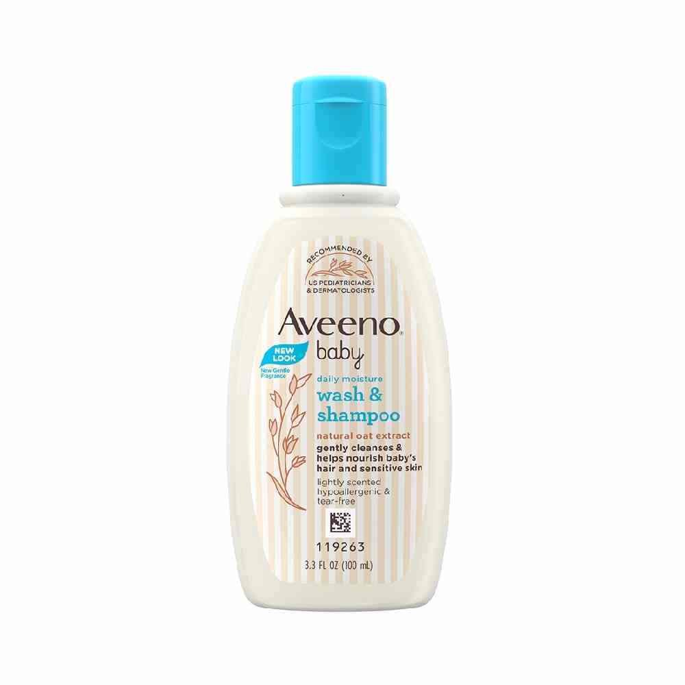Aveeno Baby Daily Moisture Wash & Shampoo (100ml)