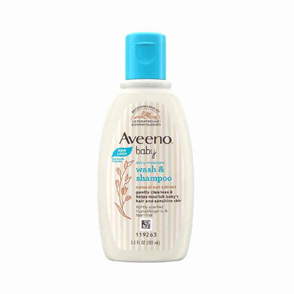 Aveeno Baby Daily Moisture Wash & Shampoo (100ml)