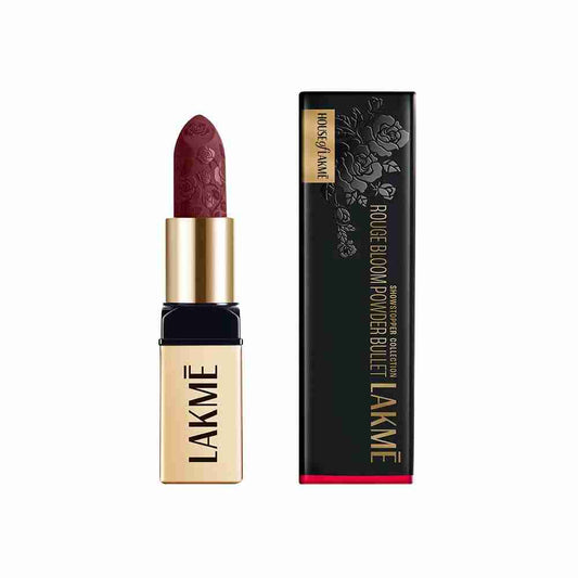 Lakme Rouge Bloom Powder Matte Bullet - Plum Garden 208 (4 gms)