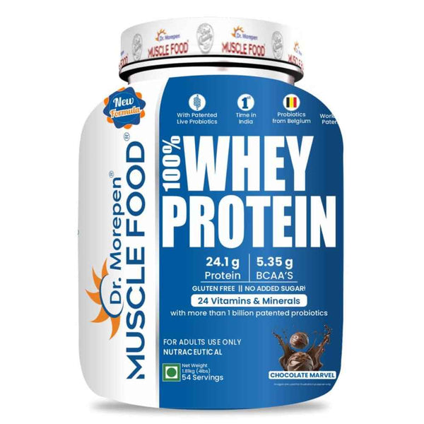 Dr. Morepen Muscle Food Whey Protein Chocolate Marvel - 1.81kg