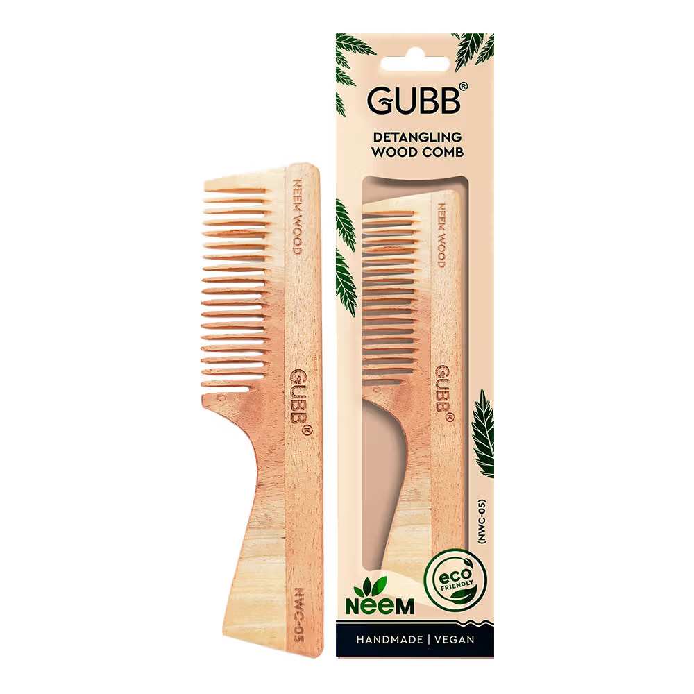 Gubb Detangling Neem Wood Comb (NWC-05ONL)