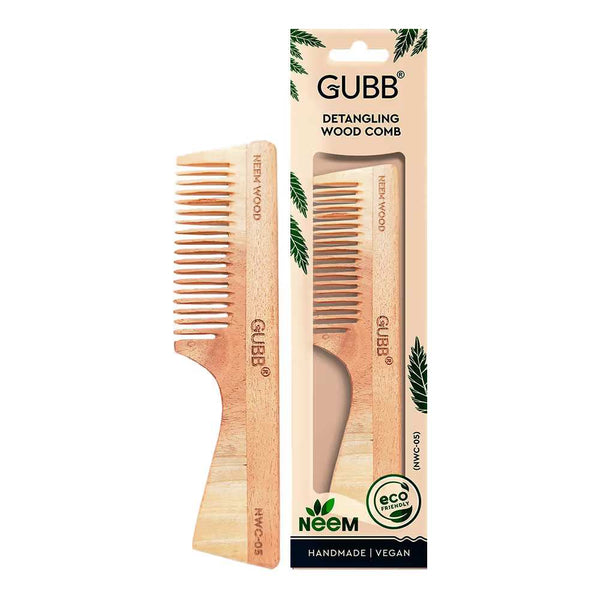 Gubb Detangling Neem Wood Comb (NWC-05ONL)