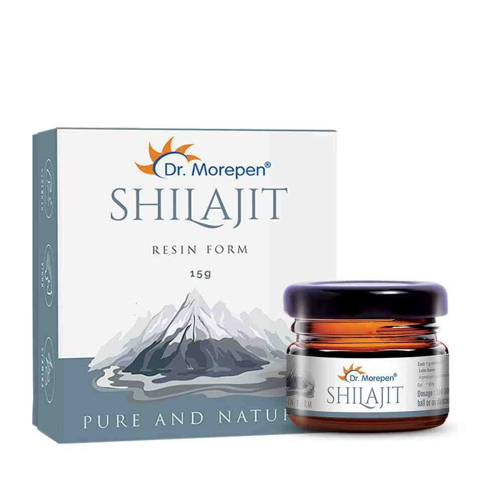 Dr. Morepen Natural & Pure Shilajit Resin Ayurvedic Energy Booster & Stamina Enhancer (15 gms)
