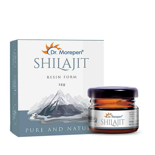 Dr. Morepen Natural & Pure Shilajit Resin Ayurvedic Energy Booster & Stamina Enhancer (15 gms)