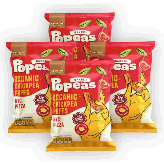 Nourish Organics Popeas NYC Pizza 60g - Pack of 4 (4 x 60gms)