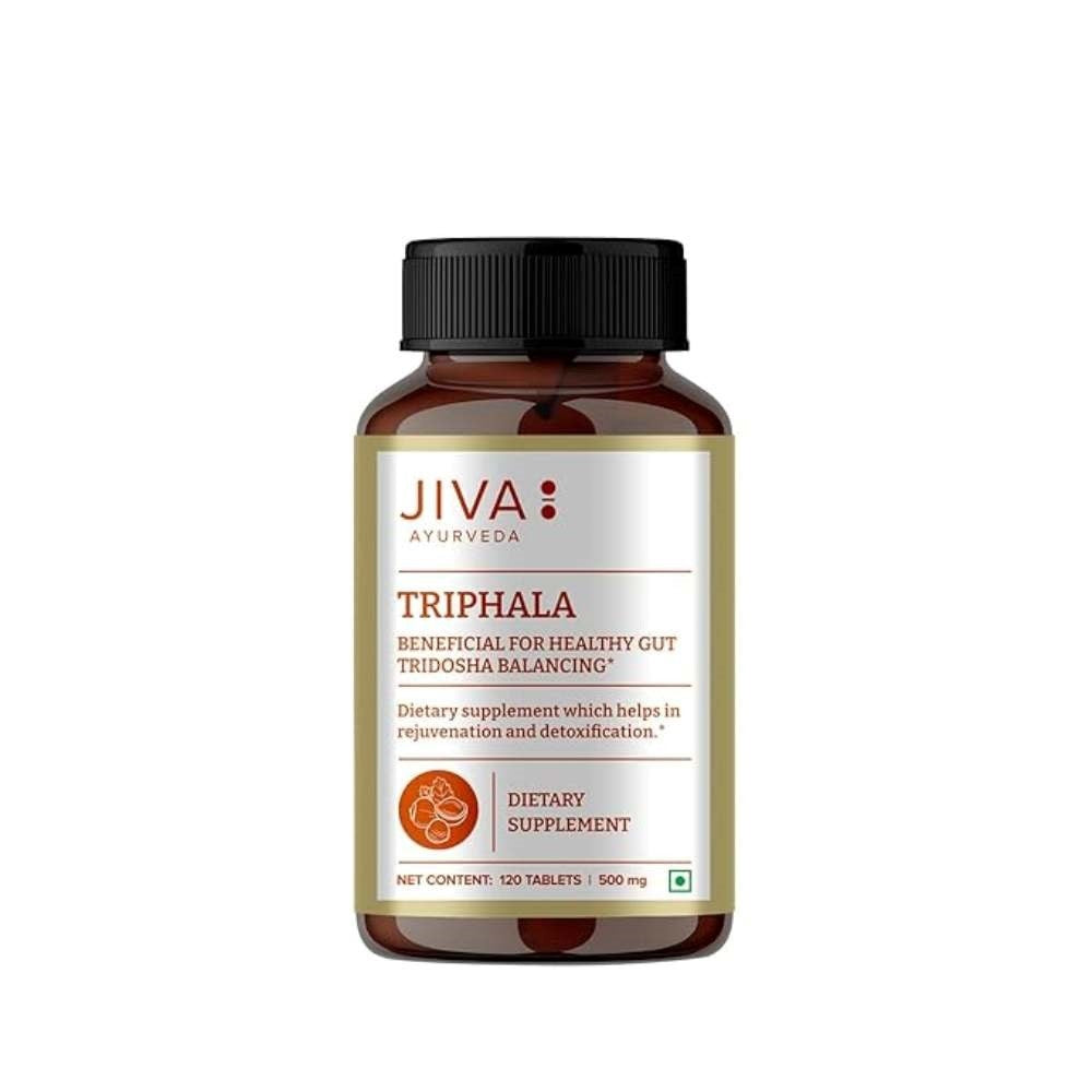 Jiva Triphala Tablet Improves Digestion, Promotes Gut Health & Relives Constipation (120 Tablets)