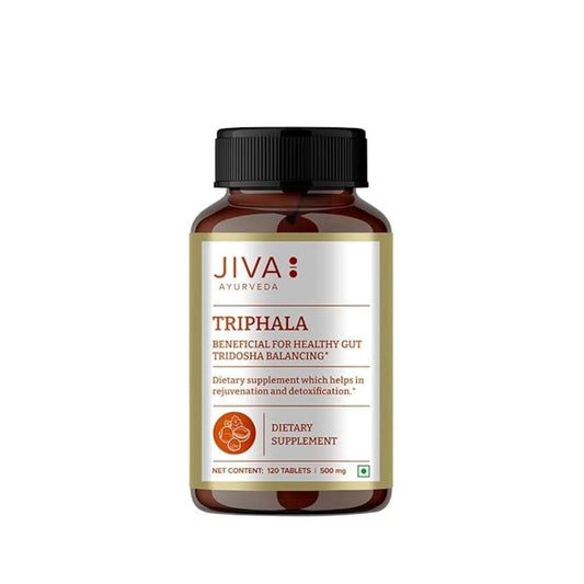 Jiva Triphala Tablet Improves Digestion, Promotes Gut Health & Relives Constipation (120 Tablets)