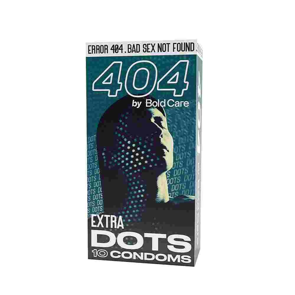 Bold Care 404 Extra Dotted Condom For Men, Electronically Tested - 576 Dots, 70 Microns with Disposable Pouch (50 gms)