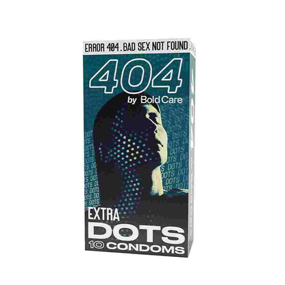 Bold Care 404 Extra Dotted Condom For Men, Electronically Tested - 576 Dots, 70 Microns with Disposable Pouch (50 gms)