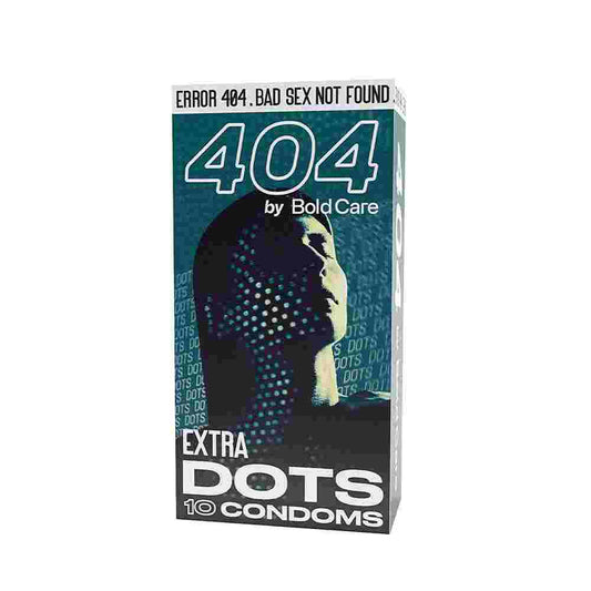 Bold Care 404 Extra Dotted Condom For Men, Electronically Tested - 576 Dots, 70 Microns with Disposable Pouch (50 gms)