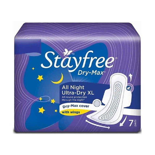 Stayfree Dry Max All Night Ultra Dry Napkins 7 Pads (Extra Large)