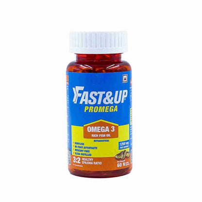 Fast&Up Promega with 1250 mg Omega-3 (60 Capsules)