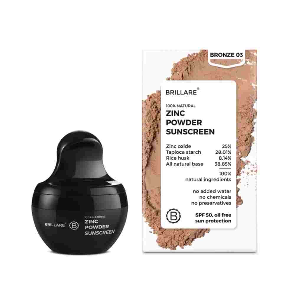 Brillare ZINC Powder Sunscreen - Bronze 03