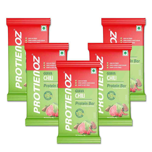 Protienoz High Protien Guava Chilli Protein Bars (5x28 gms)