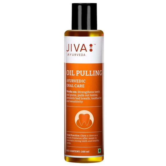 Jiva Oil Pulling for Deep Cleanses Mouth, Removes Toxins (200ml)