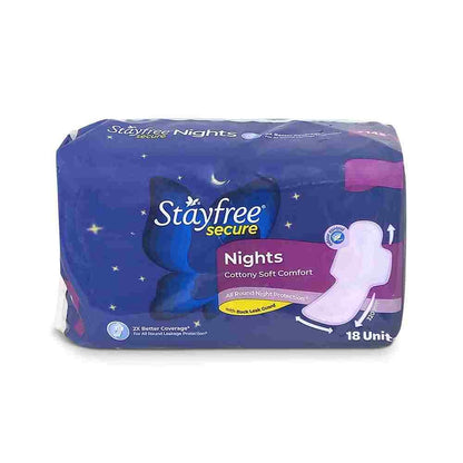 Stayfree Secure Nights 18 pads