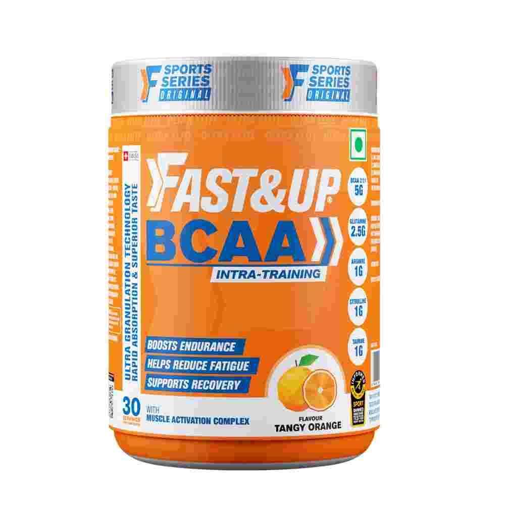Fast&Up BCAA Advanced Sport Muscle Recovery & Endurance ,Orange (30 Servings)