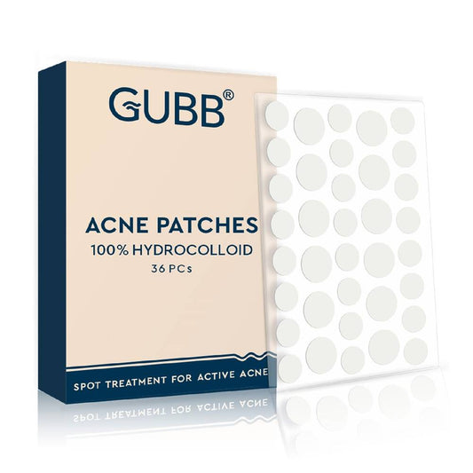 GUBB Acne Pimple Patches, Invisible Facial Stickers Cover with Hydrocolloid (36 pcs)