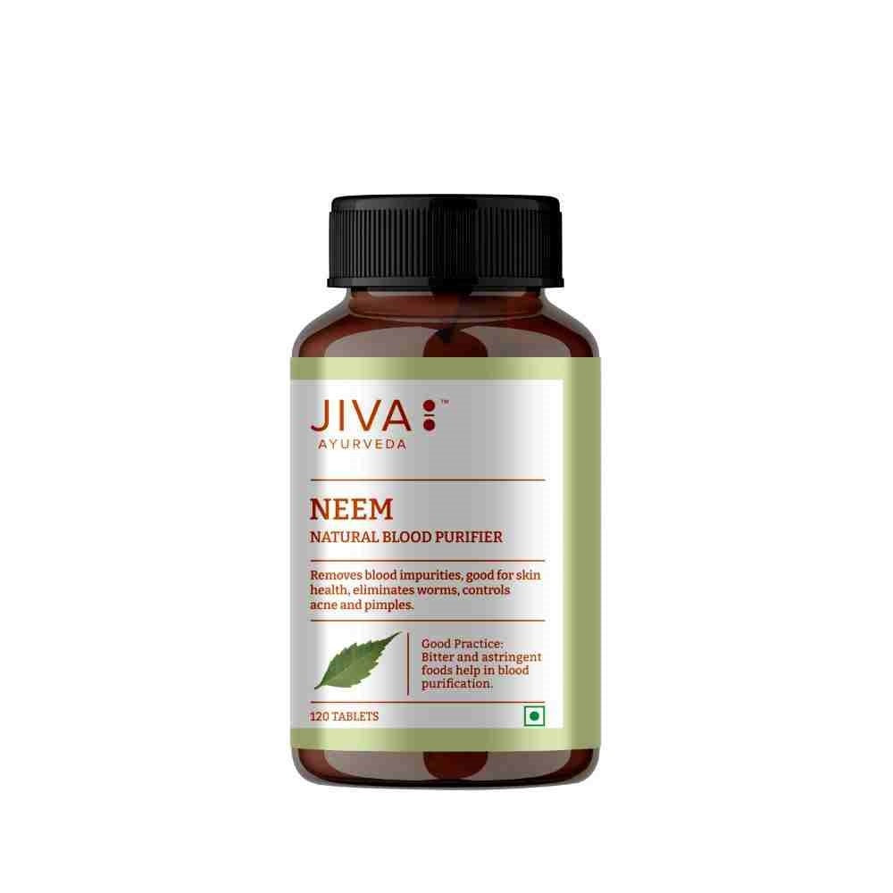 Jiva Neem Tablet for Purifies Blood, Treats Urinary Disorders (120 Tablets)