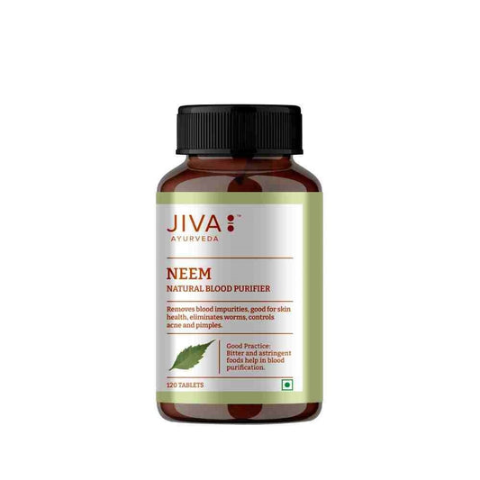 Jiva Neem Tablet for Purifies Blood, Treats Urinary Disorders (120 Tablets)