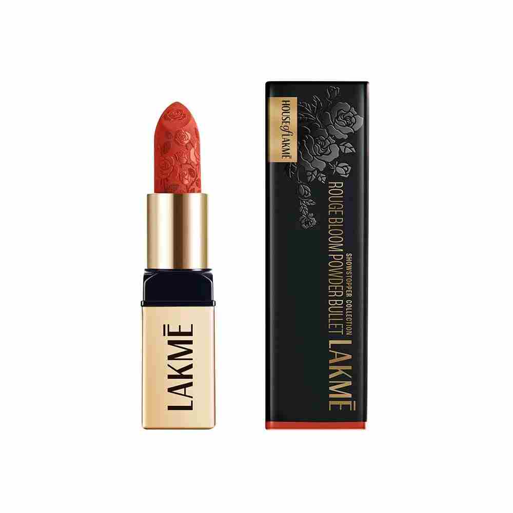 Lakme Rouge Bloom Powder Matte Bullet - Peach Petal 205 (4 gms)