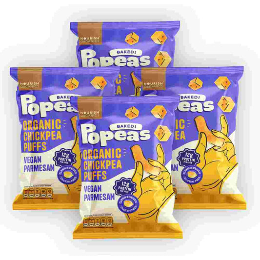 Nourish Organics Popeas Vegan Parmesans - Pack of 4 (4 x 60gms)