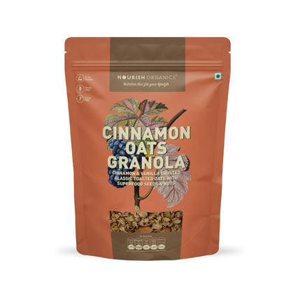 Nourish Organics Cinnamon Oats Granola - 270 gms