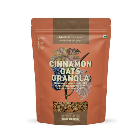 Nourish Organics Cinnamon Oats Granola - 270 gms
