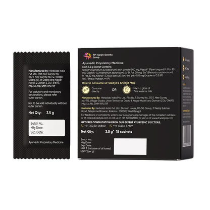 Dr. Vaidya's Shilajit Max Sachet (Pack of 1)
