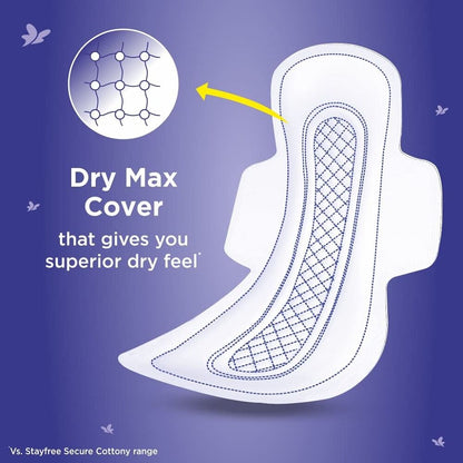 Stayfree Dry Max All Night Ultra Dry Napkins 7 Pads (Extra Large)