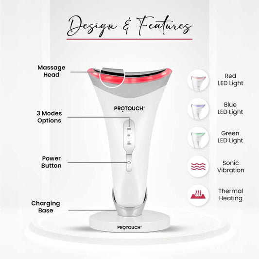 PROTOUCH Skin Lift Device Facial Massager for Youthful Bright Uplifted Glowing Facial at Home