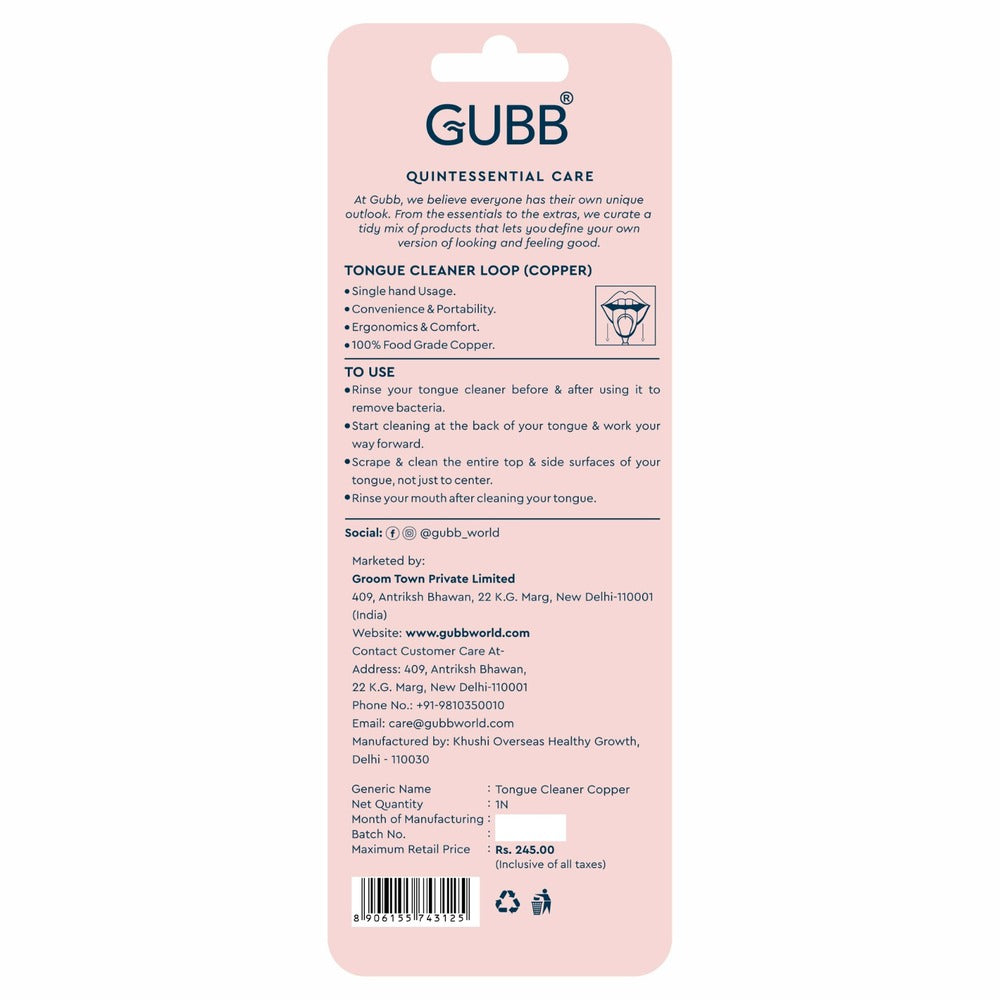 GUBB Tongue Cleaner Loop (Copper)