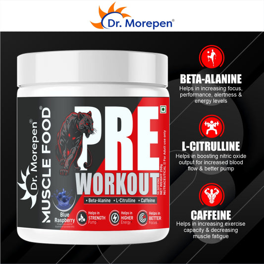 Dr. Morepen Pre-Workout (Blue raspberry)
