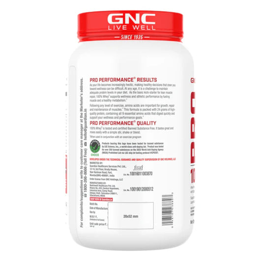 GNC Pro Performance 100% Whey Protein, Chocolate Fudge 2 lbs)
