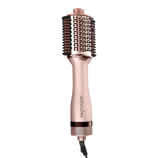 PROTOUCH Born To Shine 2-in-1 Styling Blow Brush - Hair Dryer & Volumizer Brush - Straightens, Smooths & Adds Shine - Ceramic Barrel - 1200W - For All Hair Types - No Heat Damage
