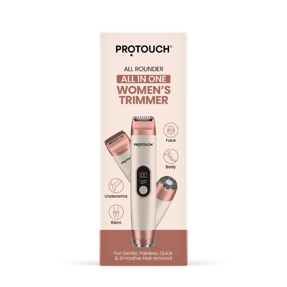 PROTOUCH All-in-1 All Rounder Womens Trimmer & Epilator - Face, Body, Bikini & Underarms - Rechargeable & Painless Hair Removal