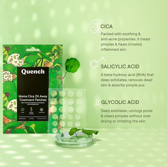 Quench Botanics Zit Away Treatment Patches with Cica Herb Repair (10 gms)