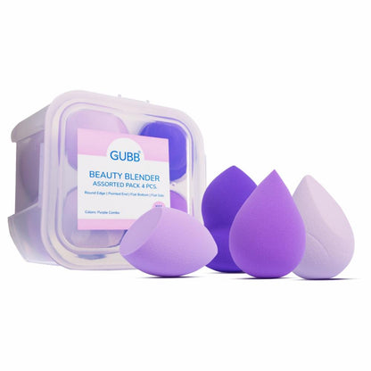GUBB Beauty Blender Assorted (Purple) (Pack 4 Pcs)