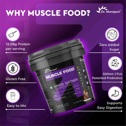 Dr. Morepen Mass Gainer Double Chocolate- 5 kg