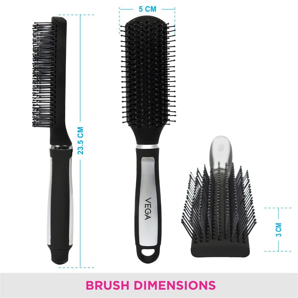 Vega Flat Hair Brush For Women And Men (E14-Fb)
