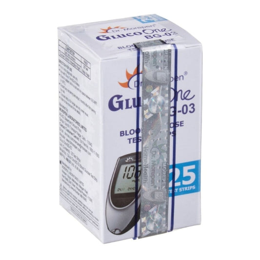Dr.Morepen GlucoOne BG-03 Blood Glucose Test Strips (Pack of 25)