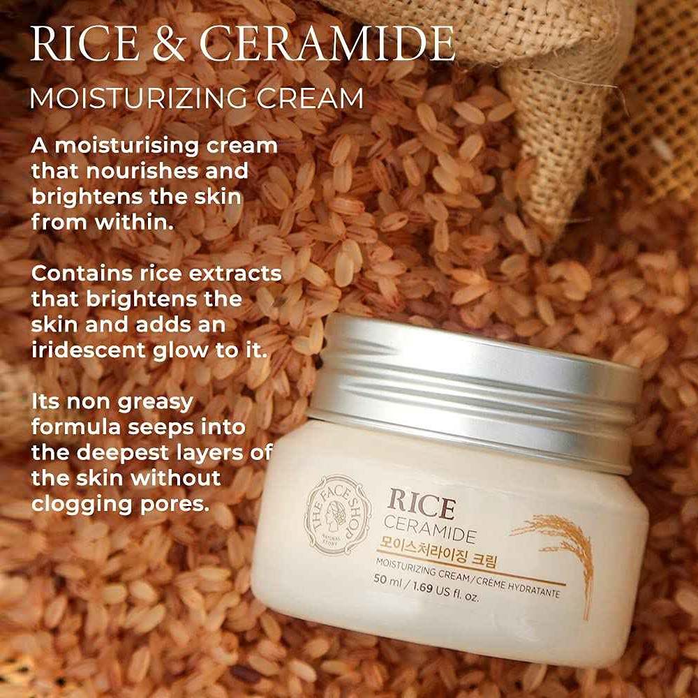 The Face Shop Rice & Ceramide Moisturizing Cream (50ml)