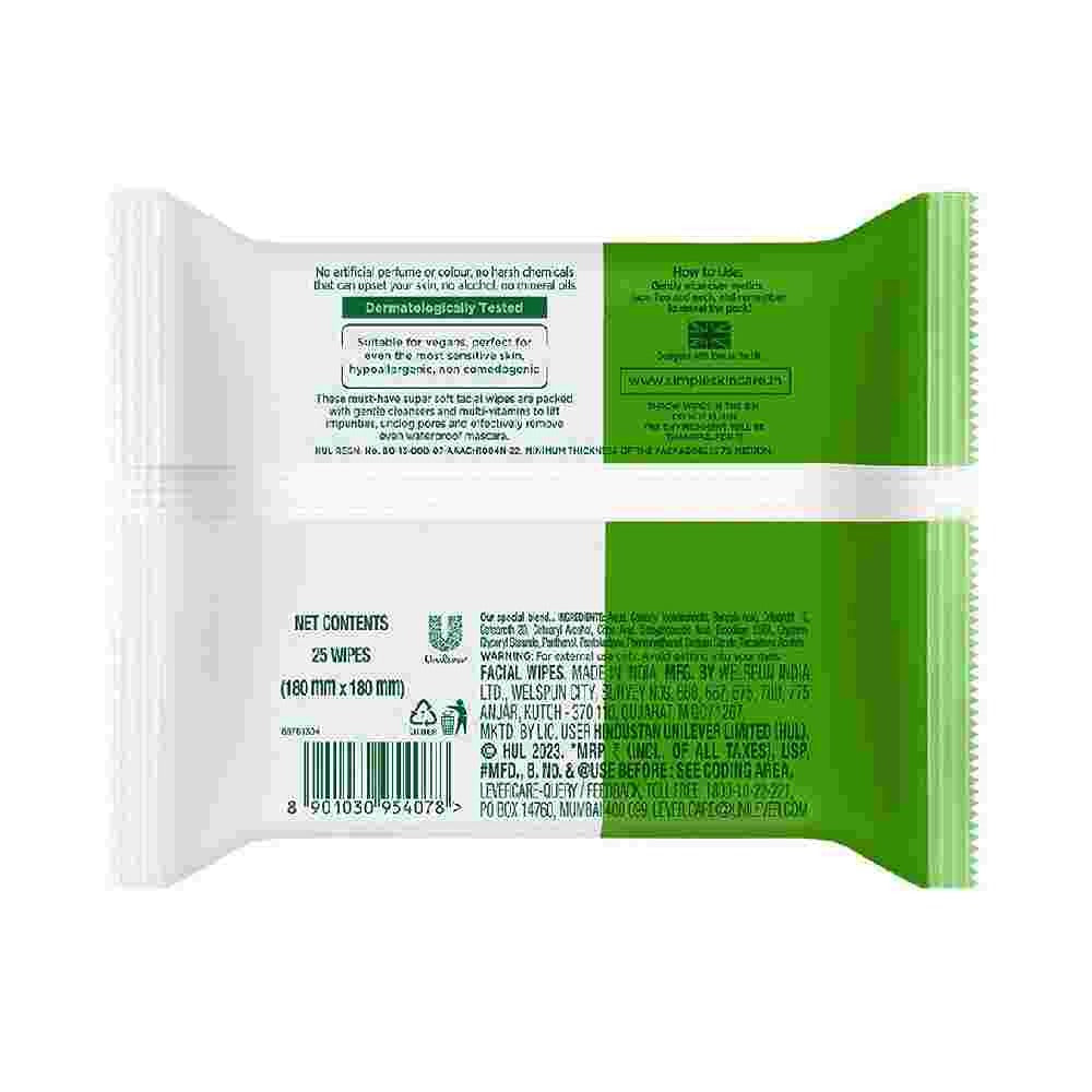 Simple Kind To Skin Micellar Cleansing Wipes 25 Wipes