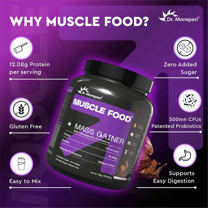Dr. Morepen Mass Gainer Double Chocolate- 3 kg
