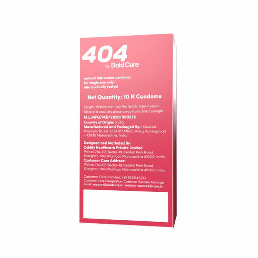 Bold Care 404 All-In-One Multi-Flavour Condoms Pack, 60 Microns with Disposable Pouches (50 gms)