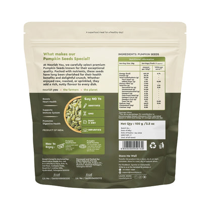 Nourish You Raw Pumpkin Seeds (100 gms)