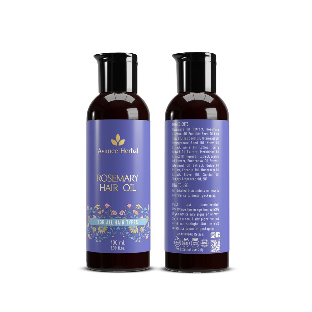 Avimee Herbal Rosemary Hair Oil for Hair Growth (100ml)
