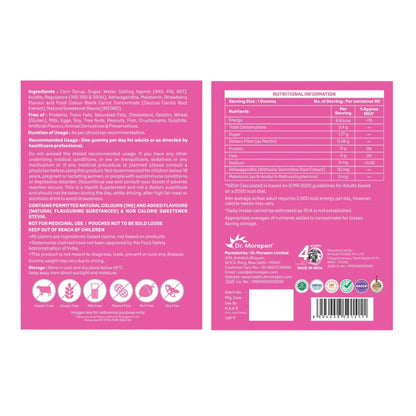 Dr. Morepen Relax Gummies with Ashwagandha & Melatonin (60 Gummies)