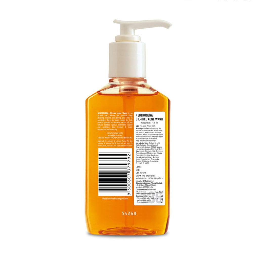 Neutrogena Oil Free Acne Wash (175ml)