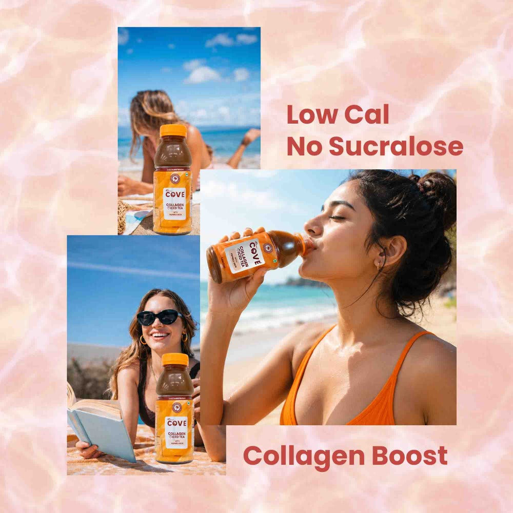 Dr. Morepen Cove Collagen Iced Tea Low Cal (14) Peach Flavour